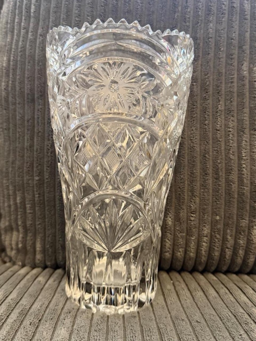 Vintage lead crystal vase